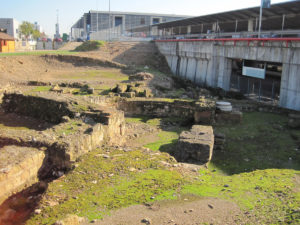 Aula de cabecera triconque del complejo de Cercadilla transformada en basílica en los siglos VI-VII (AST)